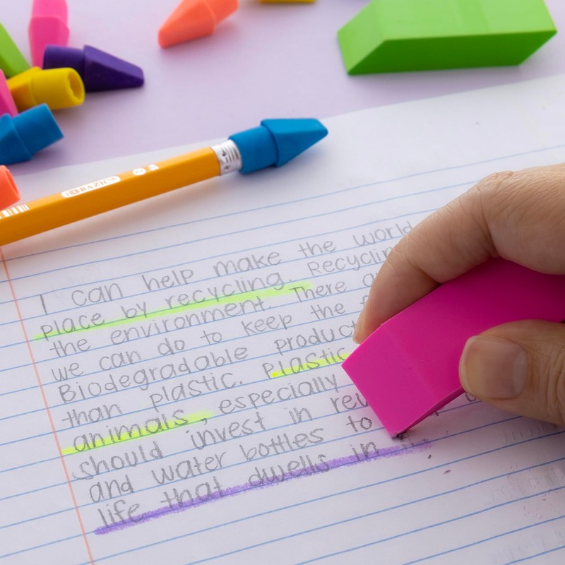 BAZIC Neon Eraser Sets Eraser (2234)