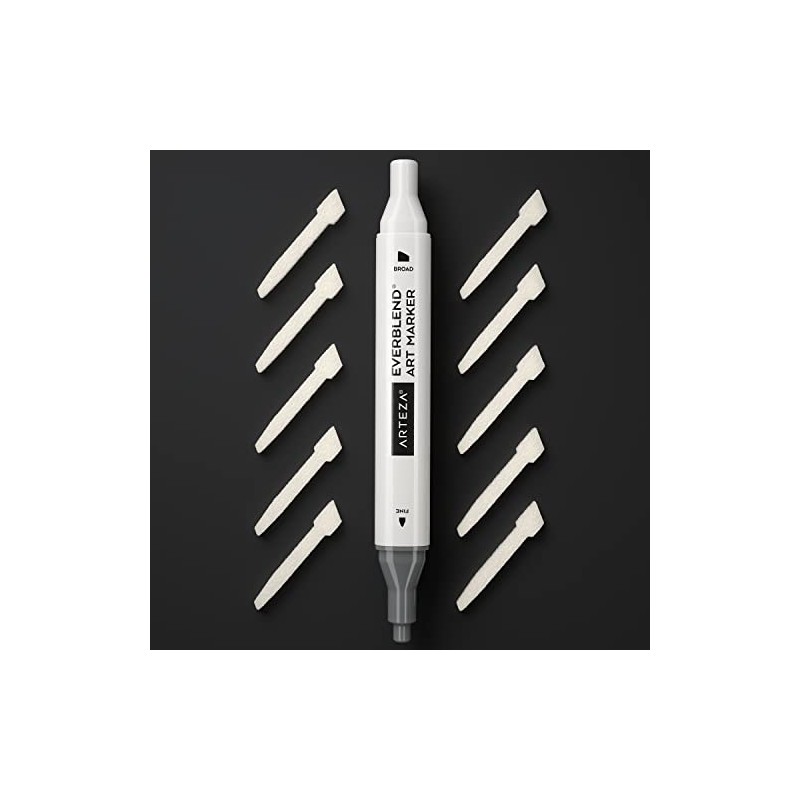 ARTEZA Marker Tip Pack, 10 Broad Chisel Nibs, Marker Nib