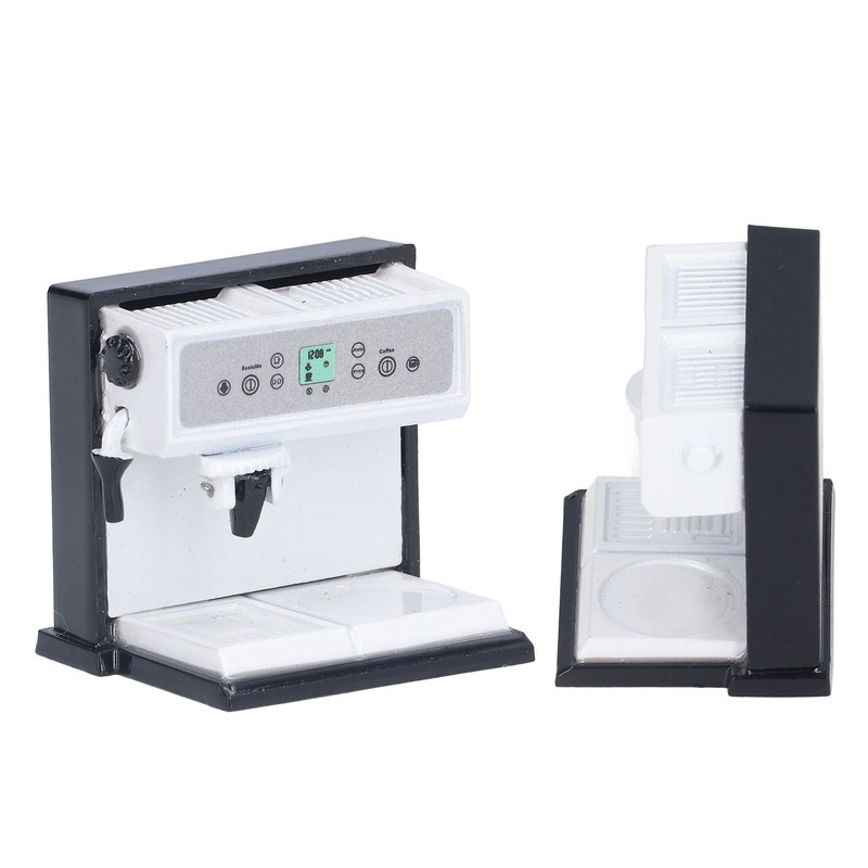 Coffee Maker Toys Alloy Simulation Furniture Mini Doll House Accessories