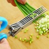 Multilayer Stainless Steel Multifunctional Knives Kitchen Scissors Chive Cutter Herb