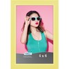 Icona Bay 4x6 (10x15 cm) Picture Frame, Pastel Yellow Colored