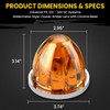 Aila 4Pcs Amber Watermelon LED Marker Lights for Truck, Dual
