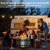 Lezbanz Fire Pit Surround Tabletop Use for Solo Stove Bonfire