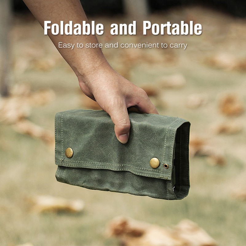 Portable Camping Condiment Bottle Storage Bag Mini Canvas Seasoning Storage