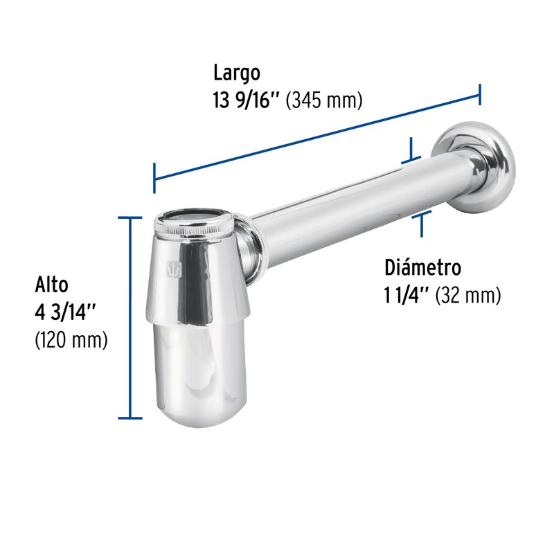 Foset CE-211, Céspol de bote sin contra para lavabo de