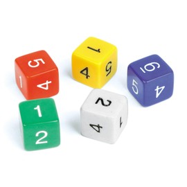 EAI Education 6-Sided Dice - Set of 5