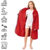 Hiturbo Kids Hooded Towel Robe: Changing Zipper Bath Robe Poncho