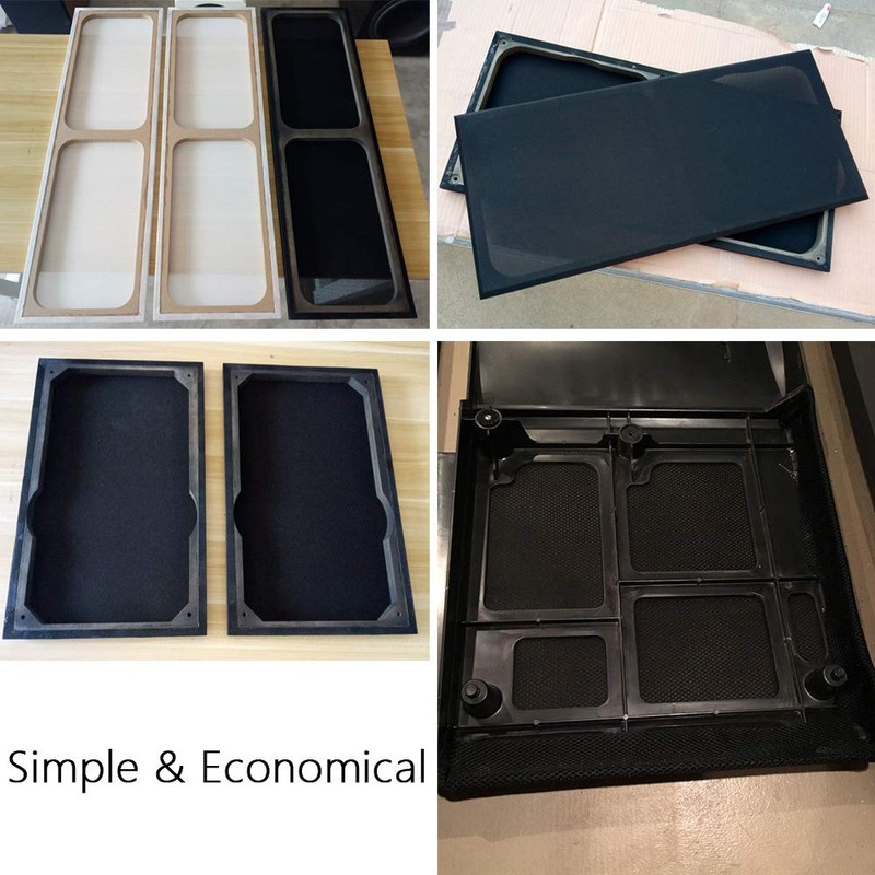 Speaker Grill Cloth Stereo Mesh Fabric for Speaker Repair, Black