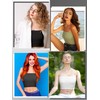 4 Pcs Tube Tops for Women Strapless Basic Bandeau Bra