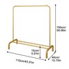 JIUYOTREE JIUYOTREE Metal 43.3 Inches Garment Rack with Bottom Shelf