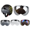 VCOROS - Casco universal de 3 vuelos retro con visera