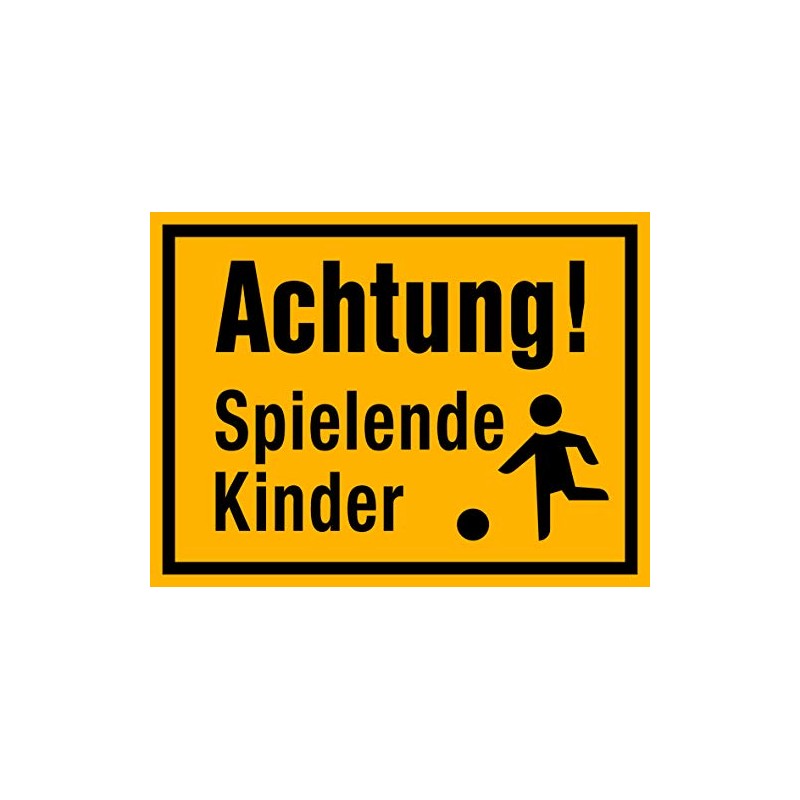 Achtung spielende Kinder Sign 400 x 300 mm, Strong 1.5