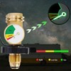 POL to QCC Thread Gas Tank Refill Adapter with Gauge