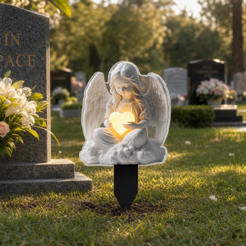 Memorial Garden Ornaments, Angel Garden Ornaments, Angel Ornament for Garden