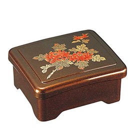 Fukui Craft 5-729-9 Heavy Box, Tea, 6.6 x 5.6 x 3.1 inches (16.7 x 14.3 x 8 cm), Unagi no Utsu, Kogetsudon Weight, Rishi Kikuchi Akira