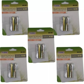 Radox 660-680 pilas recargables AAA cilíndrica 5 packs de 2 unidades