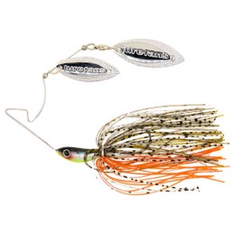 Lurefans Bass Fishing Spinner Bait, 1/4oz 2/5oz 1/2oz Spinner Bait Bass Fishing Lure Double Free Spinning 3D Willow Leaves Owner Hook Fishing Lure for Bass Pike Musk Trout