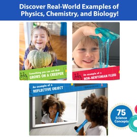 Chalk and Chuckles Card Game - Smart Sticks STEM Scavenger Hunt for Kids, Boys, Girls, Gifts Ages 6-8-10-12-14 Year Old, Travel Games, Learning & Education Toys