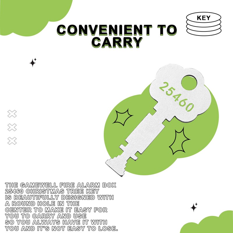 25460 Fire Alarm Box Elevator Key Fits for Gamewell and