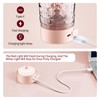 FANS-ONE Electric Protein Shaker Bottle, 24oz Lockable Electric Blender Cup,