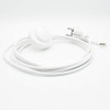 Connection Cable 4 m White Earthing Contact Angle Plug +