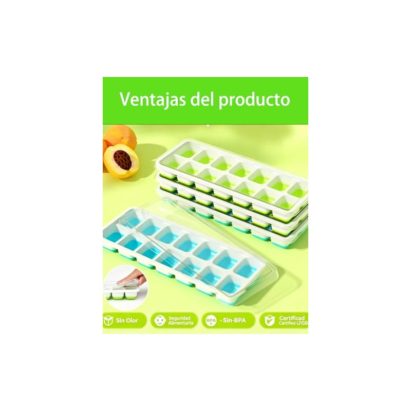 Molde Para Hielos, 8 Moldes Para Hielo, Ideal Para Bebidas