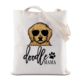 ZJXHPO Golden Doodle Mom Gift Dog Lover Gift Funny Doodle Mama Zipper Pouch Makeup Bag (C-Doodle Tote)