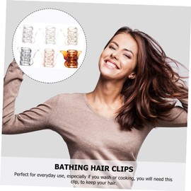 Healeved 6pcs Butterfly Hair Claw Clips for Women Medium Transparent Hair Clamps Durable Non Slip for Styling Makeup and Daily Use