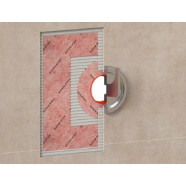 Water-Stop 4-1/2" Mixing Valve Seal Waterproofing Round Pipe Gasket Seal for shower Valve & Bathtub Outlet