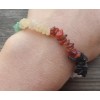 NATURAL 7 CHAKRA STONE GEMSTONE STRETCHY CHIP BRACELET