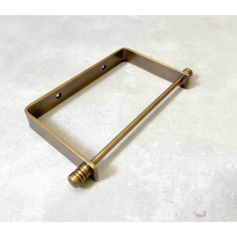 Solid Toilet Paper Holder Handmade Brass Wall Mount Paper Roll