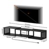 HOOBRO Floating TV Stand Wall Mounted with Power Outlet, Floating