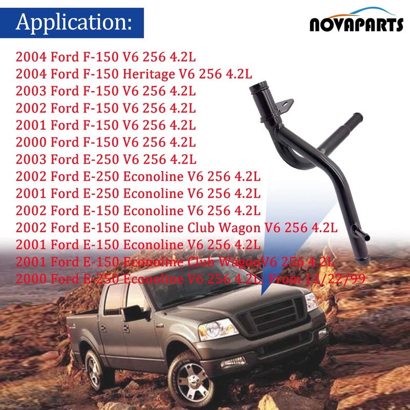 NOVAPARTS 1L3Z18663AB HVAC Heater Hose Pipe Assembly Engine Heater Hose