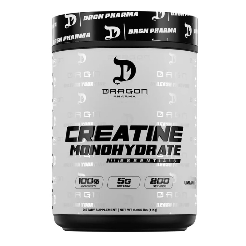 Gen?rico Dragon Creatina Monohidrato Essentials, 5g Por Porci?n, 200 Servicios,