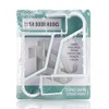 HANGERWORLD 6 White Plastic Over Door Hooks - Extra Strong