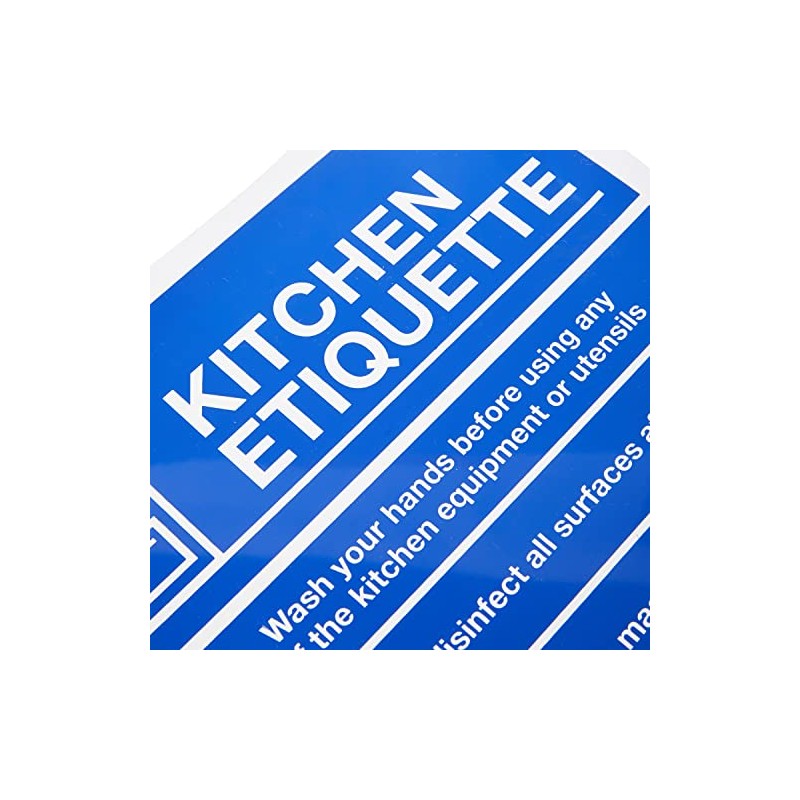 Caledonia Signs 18573H Kitchen COVID19 guidelines