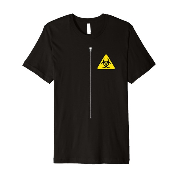 Biohazard Hazmat Easy Lazy DIY Costume Front and Back Design