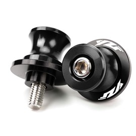 MOWOK Fit For Yamaha YZF R1 R3 R6 R7 R9 R15 R25 R125 YZF600R YZFR3 YZFR9 YZFR1 YZFR6 Accessories M6 Motorcycle Swingarm Spools Sliders Swing Arm Stand Screws (Black)