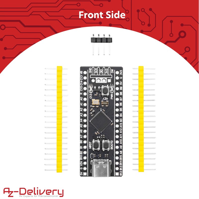 AZDelivery 5 x STM32F401 Development Board V 3.0 STM32F401CCU6 STM32F4
