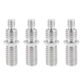 The Lord of the Tools 4pcs 1/4 to 3/8" Tripod Camera Conversion Screws for Lens Plate Key Head Light Stand Tripod Head Ball Head