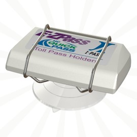 JL Safety JL Safety Indestructible Toll Pass Holder with Largest Suction Cup for EZ-Pass, I Pass, FasTrak, SunPass & SunPass Pro, Uni, NC QuickPass, EPass Xtra, 91 Express Lanes & More - Made in USA