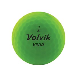 New Volvik Vivid Multi-Performance and 3-Piece Construction Unique Bright Matte Color Finish Golf Ball. 1 Dozen (Green) with 100% Genuine Italian Leather Belt, Black