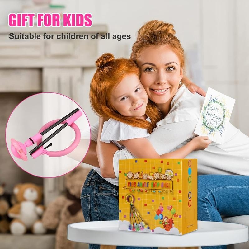 Ankle Skip Ball for Kids - Foldable Flash Wheel Skip