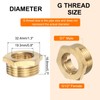 sourcing map 6 Pcs G1 Male x G1/2" Female Threaded