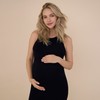 Motherhood Maternity Women's Sleeveless Racerback Rib Knit Midi Pregnancy Bodycon
