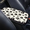 TOADDMOS Decorative Auto Center Console Cover Pad Cushion Black Dog