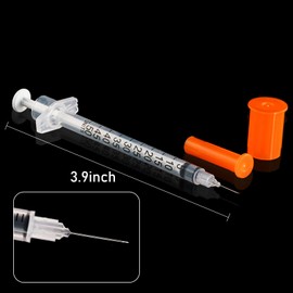 ZVF 0.5ml/cc 0.3 x 8mm Laboratory Tools, Each Individually Packaged (20 Pcs of 0.5ml 30Ga 8mm)