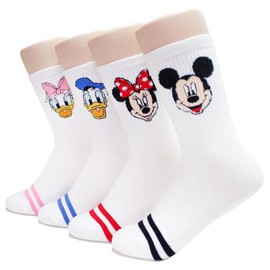 EVEISOCKS Animation Character Cartoon Series Collection Women's Original Socks (US, Alpha, One Size, Regular, Regular, D_01)