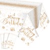 Tudomro 3 Pcs Happy Birthday Tablecloths Happy Birthday Party Decorations