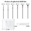 Difenni Cuticle Drill Bit,Nail Drill Bits Flame Cuticle Clean Drill